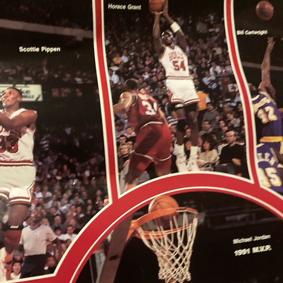 Original Chicago Bulls 1991 Eastern Conference Champions 22.5x37 Poster Jordan - Picture 7 of 11